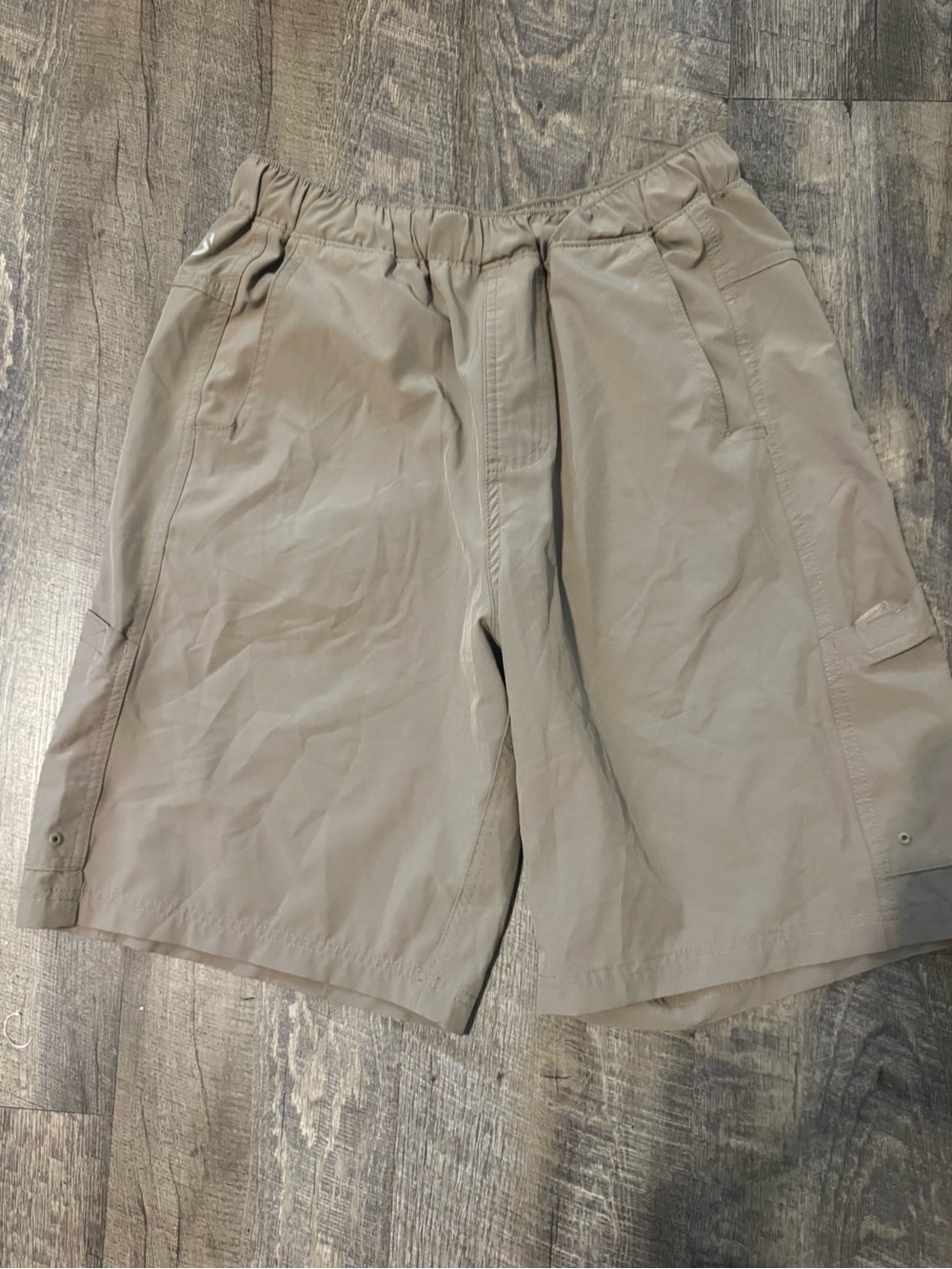 Magellan Outdoors Light Taupe Athletic Cargo Shorts
